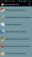 Home Business Tips Cartaz