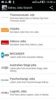 Sidney Jobs Search Affiche
