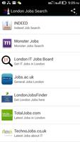 London Jobs Search Affiche