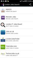 London Jobs Search Plakat