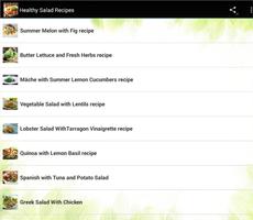 Healthy Salad Recipes capture d'écran 1