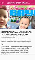 MAKSUD NAMA BAYI DALAM ISLAM capture d'écran 3