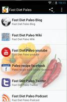 Fast diet Paleo poster