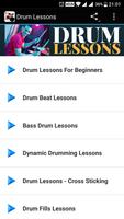 Drum Lessions Affiche