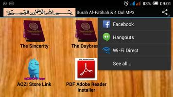 Surah Al-Fatihah & 4 Qul MP3 скриншот 3