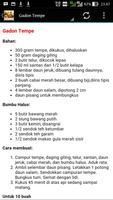 1 Schermata Aneka Resep Tempe