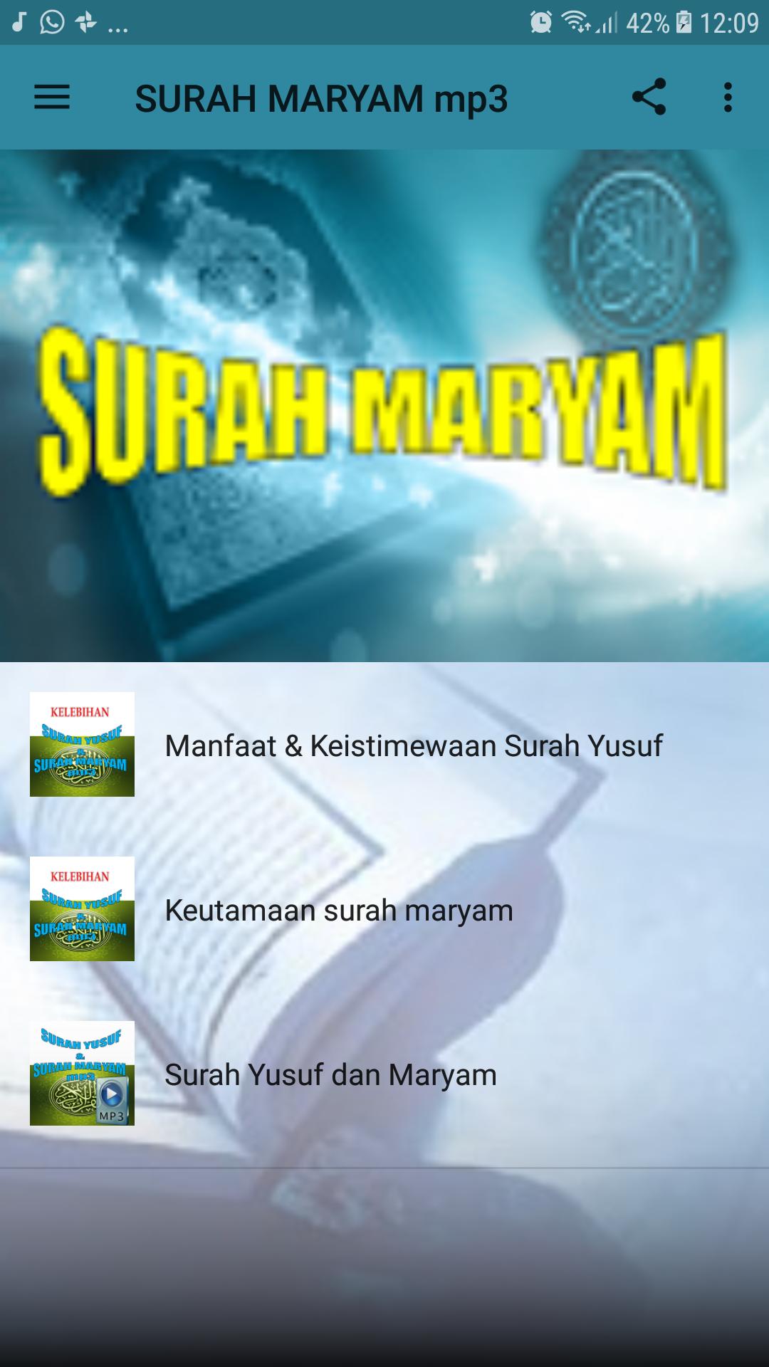 Surah Maryam Mp3 For Android Apk Download