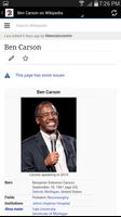 برنامه‌نما Ben Carson for President 2016 عکس از صفحه