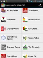 GHANA NEWSPAPERS Affiche