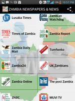 ZAMBIA NEWSPAPERS & NEWS Affiche