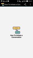 How To Start a Conversation poster