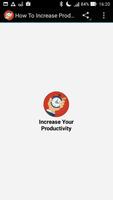 How To Increase Productivity الملصق