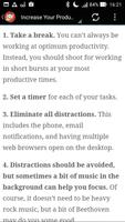 How To Increase Productivity screenshot 1