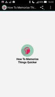 How To Memorize Things Quicker 포스터