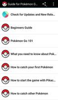 Guide for Pokémon Go Players Affiche