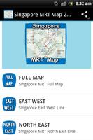 Singapore MRT Map 2015 Poster