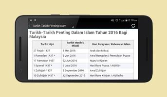 Islamic Calendar Malaysia Screenshot 1