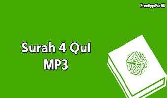 Surah 4 Qul MP3 Plakat