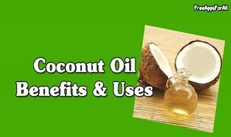 Coconut Oil Benefit Uses Affiche