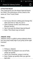 Cheats for Subway Surfers اسکرین شاٹ 2