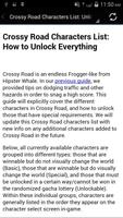 Cheats for Crossy Road NEW captura de pantalla 3