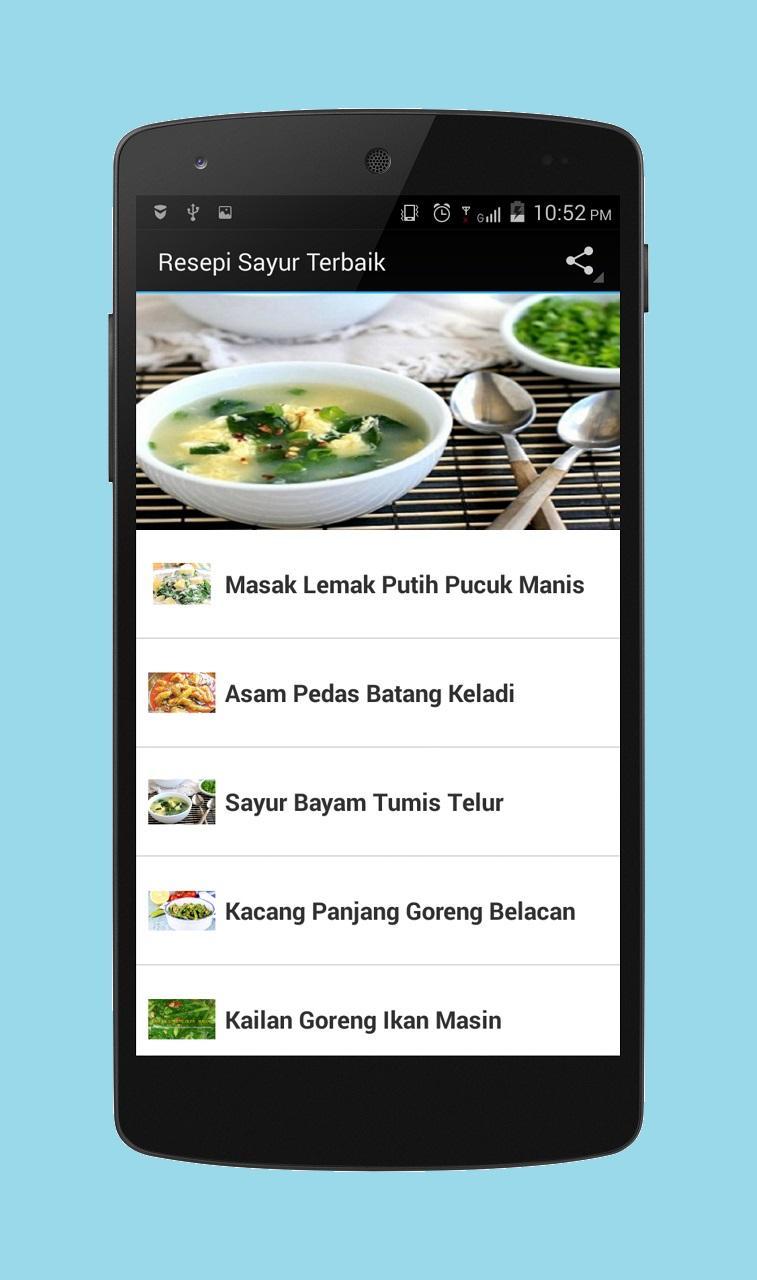 Resepi Sayur Terbaik For Android Apk Download