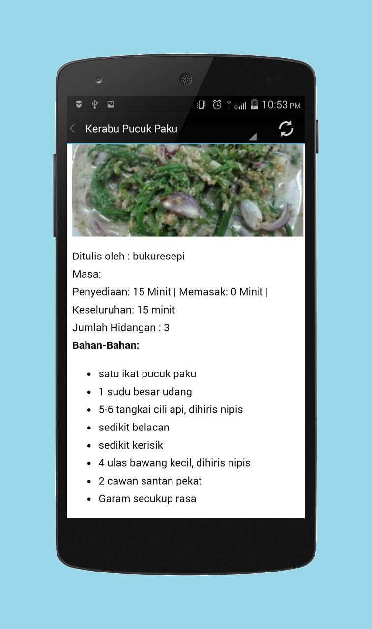 Resepi Sayur Terbaik For Android Apk Download