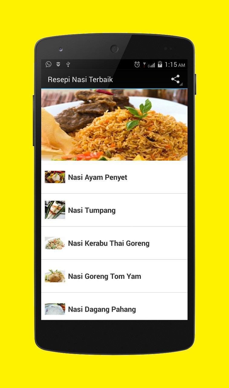 Resepi Nasi Terbaik For Android Apk Download