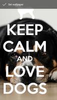 Keep Calm Love Dogs Wallpapers 截图 1