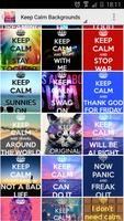 Keep Calm Backgrounds Affiche