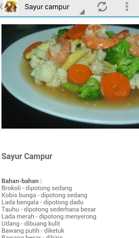 Resepi Sayur Sayuran Sedap For Android Apk Download