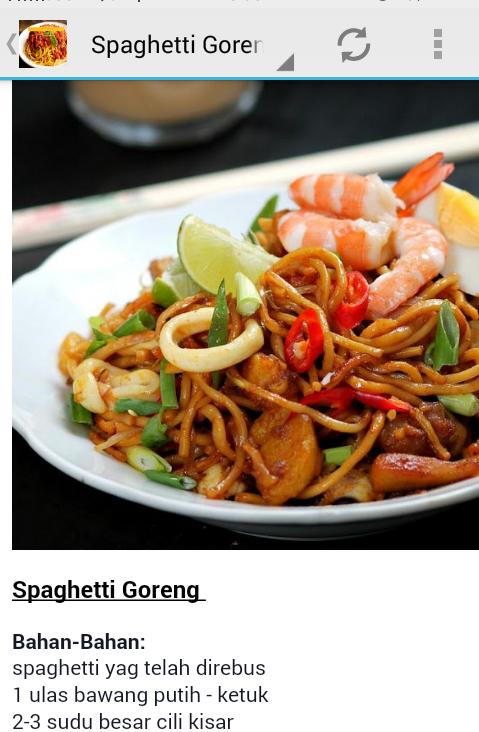 Resepi Spaghetti Sedap For Android Apk Download