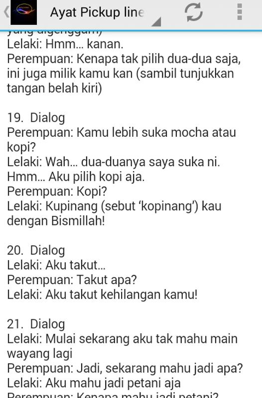 ayat pickup line melayu
