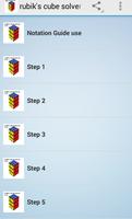 rubik's cube solver 3x3 steps poster