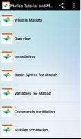 Matlab Tutorial and Manual الملصق