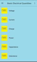 Basic Electrical Quantities poster