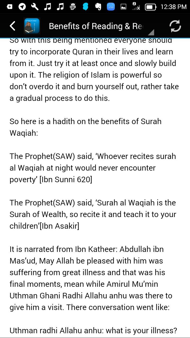 Surah Al Waqiah Full In English