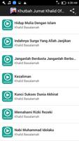 Khutbah Jumat Khalid Offline تصوير الشاشة 1