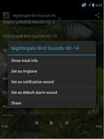 Nightingale Bird Sounds HD capture d'écran 2
