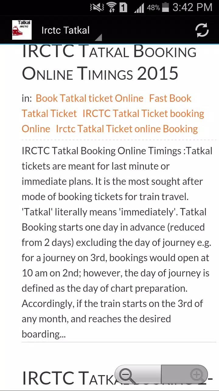 Download Irctc Tatkal 1.0 APK for Android Free and Safe