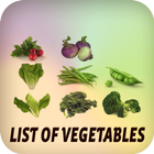 List of vegetables icône