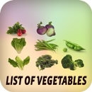 List of vegetables-APK