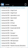 CD 9 Letras & Musica capture d'écran 1