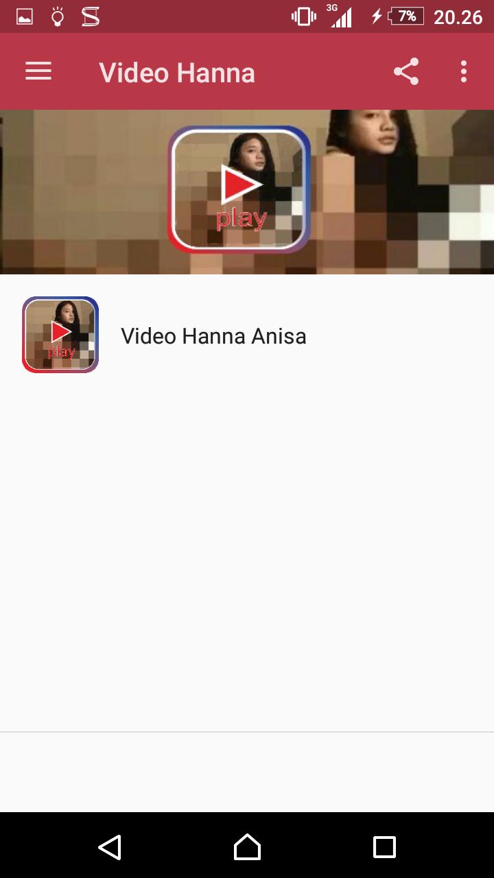The description of VIDEO HANNA ANISA App.