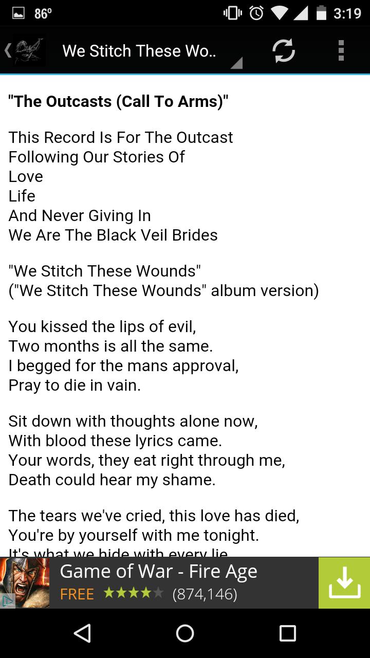 Black Veil Brides Lyrics For Android Apk Download - black veil brides lyrics for android roblox veil discord Black Veil Brides Lyrics For Android Apk Download - roblox veil discord