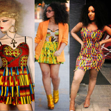 Kente short dresses icon