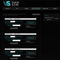 Vapor Score Calculator imagem de tela 1