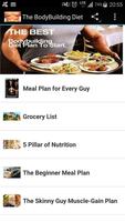 BodyBuilding Diet Plan Affiche