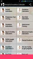 Period & Ovulation Calender الملصق