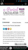 Period & Ovulation Calendar imagem de tela 2